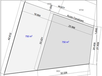 Teren intravilan | 750 mp | zona valea Caprioarei Feleacu